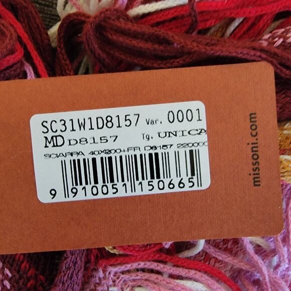 Missoni Sciappa Scarf Wool Blend made in Italy NWT - Picture 8 of 13